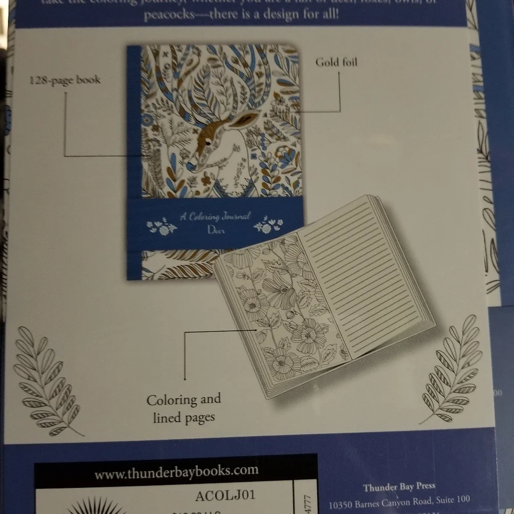- 2 in 1:  Deer Coloring Journal